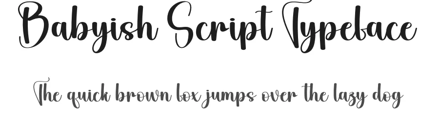 Babyish Script Typeface by andikastudio — Script Handwritten Font