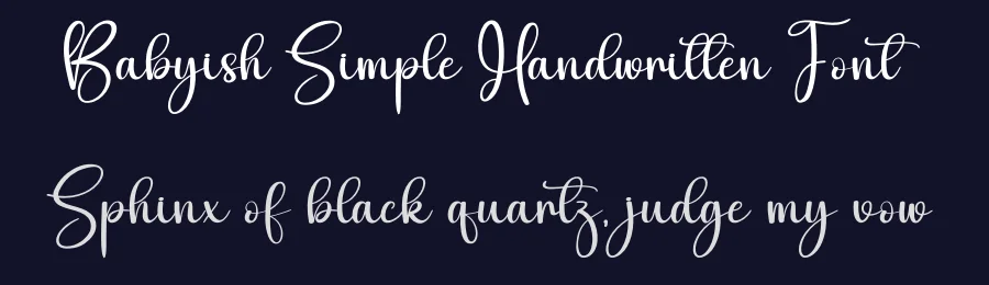 Babyish Simple Handwritten Font by creativeletter — Script Handwritten Font — thumbnail 2