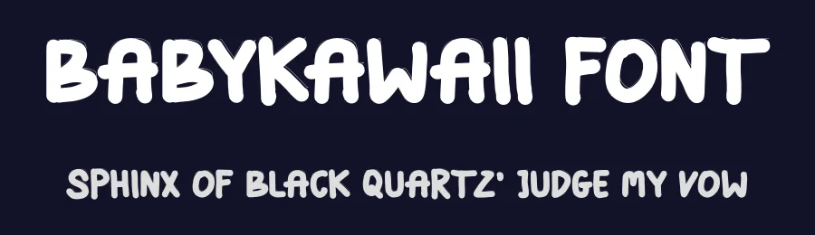 BabyKawaii Font by idealeksis — Display Font — thumbnail 2