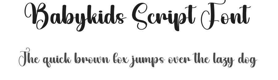 Babykids Script Font by andikastudio — Script Handwritten Font