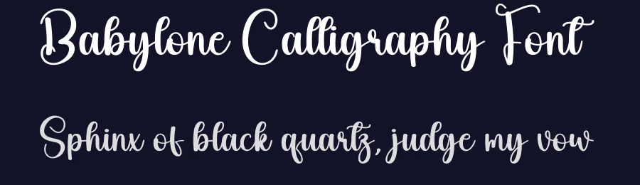 Babylone Calligraphy Font by creativeletter — Script Handwritten Font — thumbnail 2