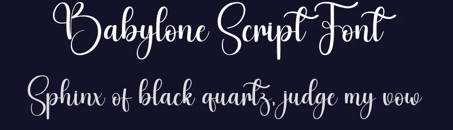 Babylone Script Font by creativeletter — Script Handwritten Font — thumbnail 2