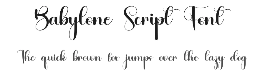 Babylone Script Font by inermediaSTUDIO — Script Handwritten Font