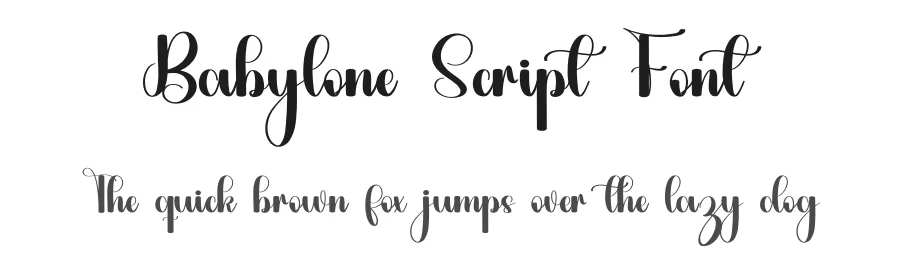 Babylone Script Font by inermediaSTUDIO — Script Handwritten Font