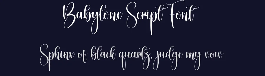 Babylone Script Font by creativeletter — Script Handwritten Font — thumbnail 2