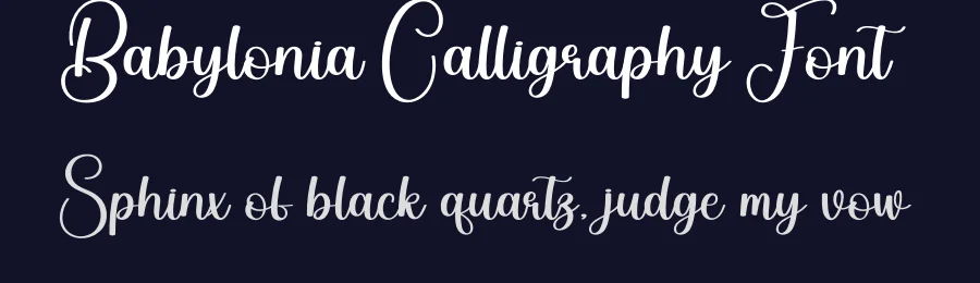 Babylonia Calligraphy Font by creativeletter — Script Handwritten Font — thumbnail 2