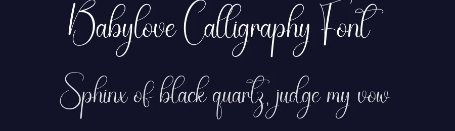Babylove Calligraphy Font by creativeletter — Script Handwritten Font — thumbnail 2