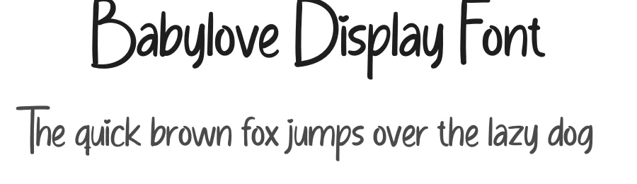 Babylove Display Font by creativeletter — Script Handwritten Font