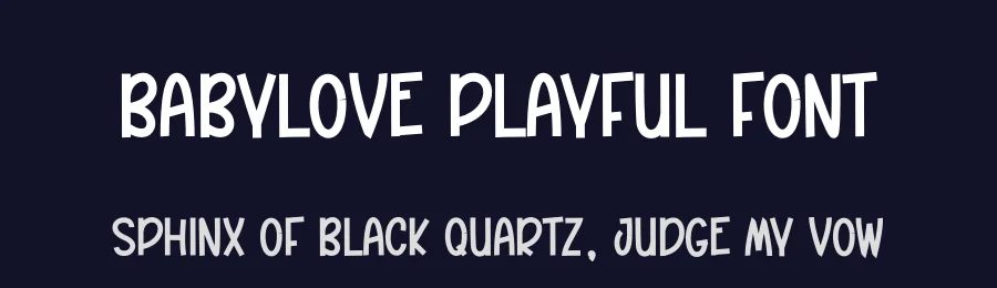 Babylove Playful Font by andikastudio — Display Font — thumbnail 2