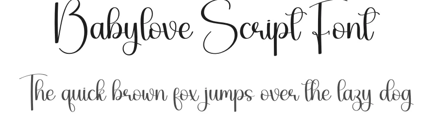 Babylove Script Font by creativeletter — Script Handwritten Font