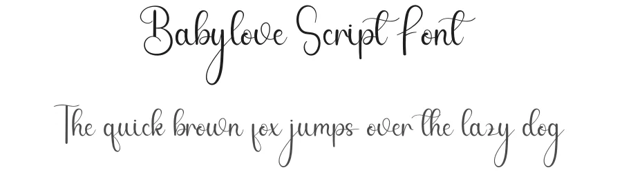 Babylove Script Font by andikastudio — Script Handwritten Font