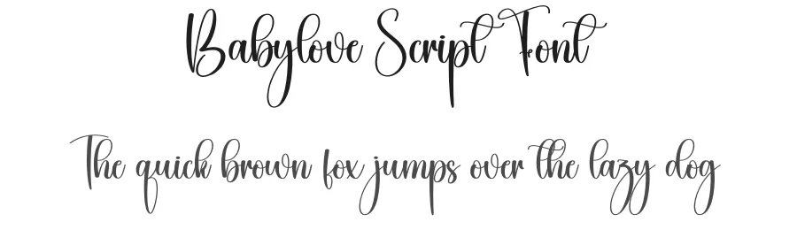 Babylove Script Font by creativeletter — Script Handwritten Font