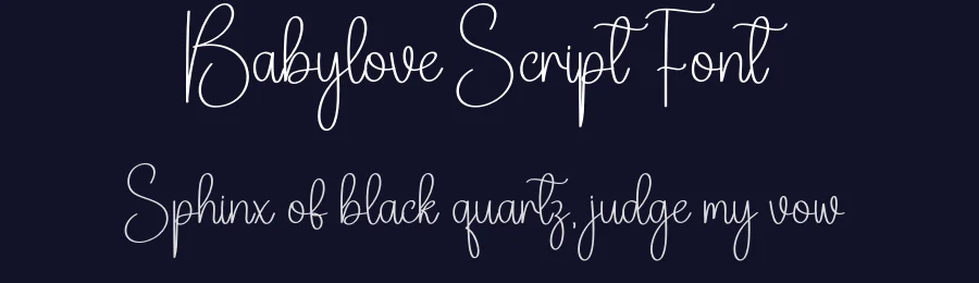 Babylove Script Font by creativeletter — Script Handwritten Font — thumbnail 2