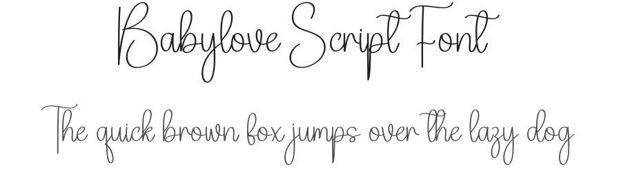 Babylove Script Font by creativeletter — Script Handwritten Font