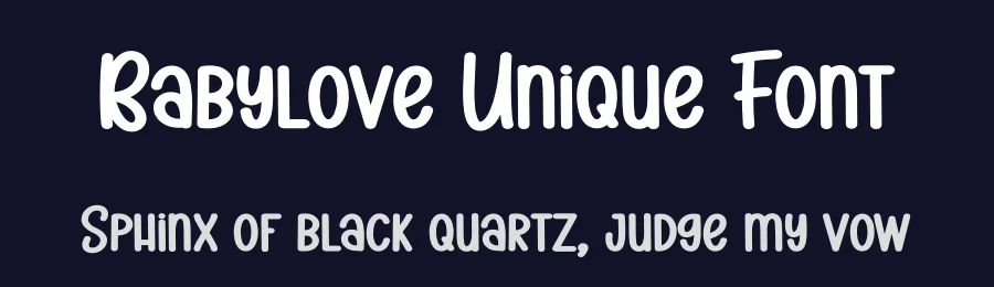 Babylove Unique Font by andikastudio — Display Font — thumbnail 2