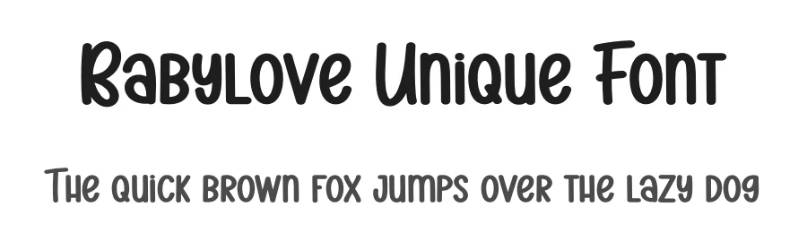 Babylove Unique Font by andikastudio — Display Font