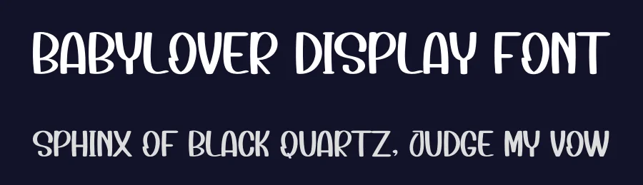 BabyLover Display Font by inermediaSTUDIO — Display Font — thumbnail 2