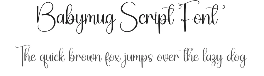 Babymug Script Font by creativeletter — Script Handwritten Font