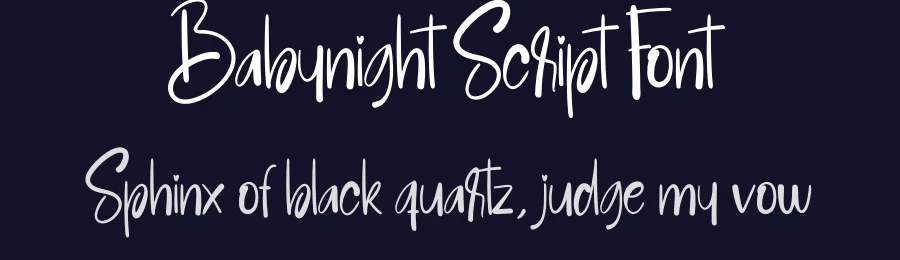 Babynight Script Font by creativeletter — Script Handwritten Font — thumbnail 2