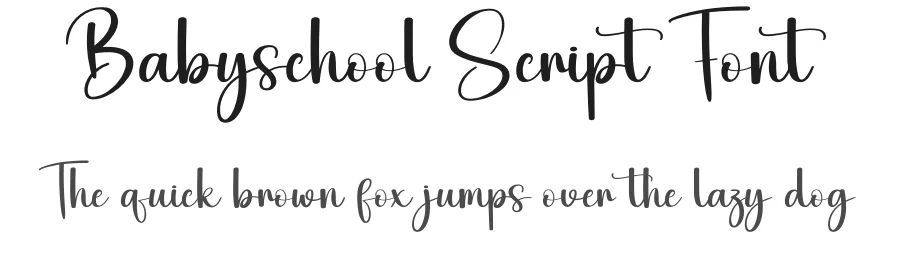 Babyschool Script Font by creativeletter — Script Handwritten Font