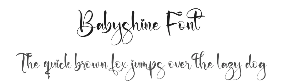 Babyshine Font by letterfabric — Script Handwritten Font