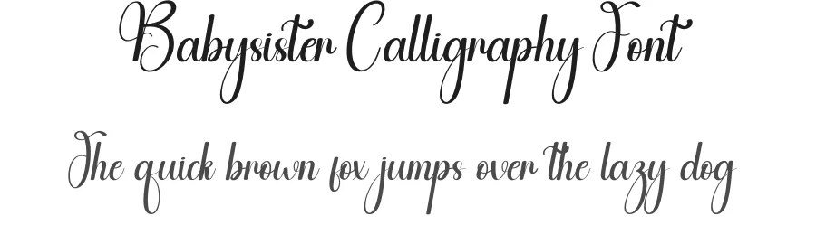 Babysister Calligraphy Font by andikastudio — Script Handwritten Font