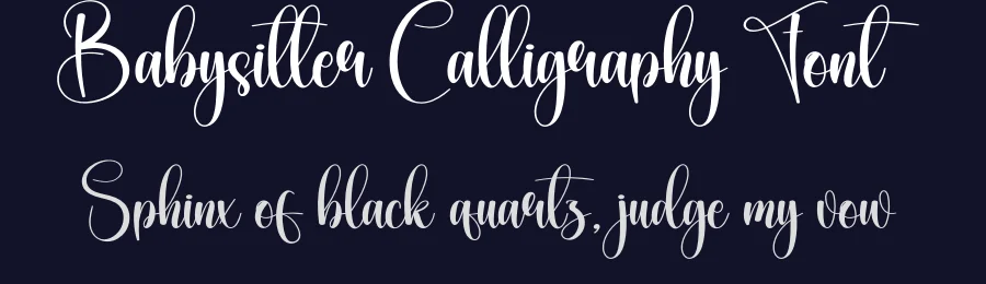 Babysitter Calligraphy Font by creativeletter — Script Handwritten Font — thumbnail 2