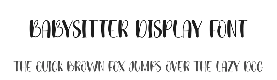 Babysitter Display Font by andikastudio — Display Font