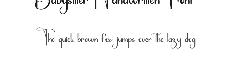 Babysitter Handwritten Font by inermediaSTUDIO — Script Handwritten Font
