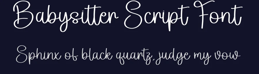 Babysitter Script Font by creativeletter — Script Handwritten Font — thumbnail 2