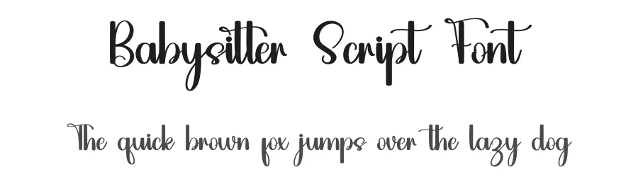 Babysitter Script Font by inermediaSTUDIO — Script Handwritten Font
