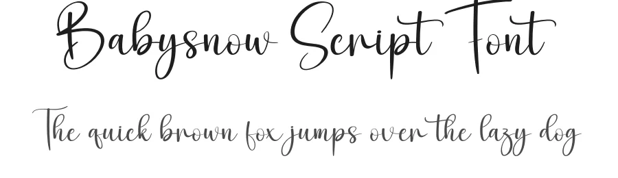 Babysnow Script Font by andikastudio — Script Handwritten Font