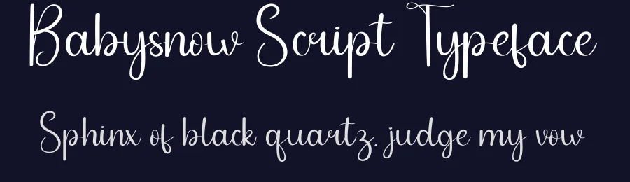 Babysnow Script Typeface by andikastudio — Script Handwritten Font — thumbnail 2