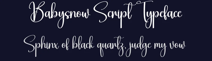 Babysnow Script Typeface by creativeletter — Script Handwritten Font — thumbnail 2