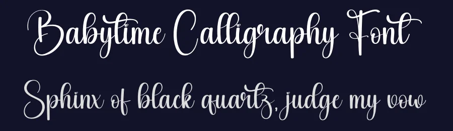 Babytime Calligraphy Font by creativeletter — Script Handwritten Font — thumbnail 2