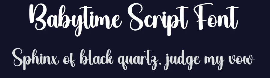 Babytime Script Font by creativeletter — Script Handwritten Font — thumbnail 2