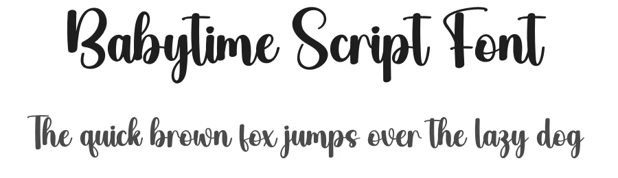 Babytime Script Font by creativeletter — Script Handwritten Font