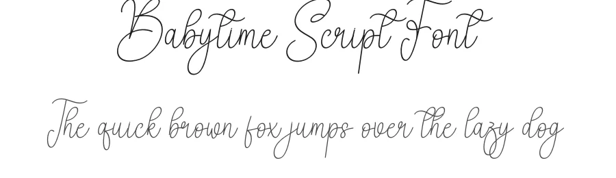 Babytime Script Font by creativeletter — Script Handwritten Font
