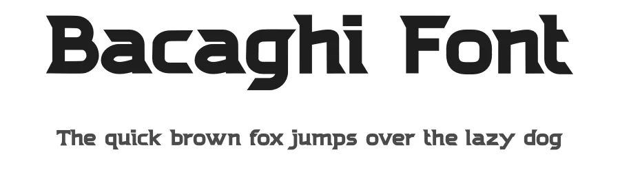 Bacaghi Font by Pinisiart — Display Font