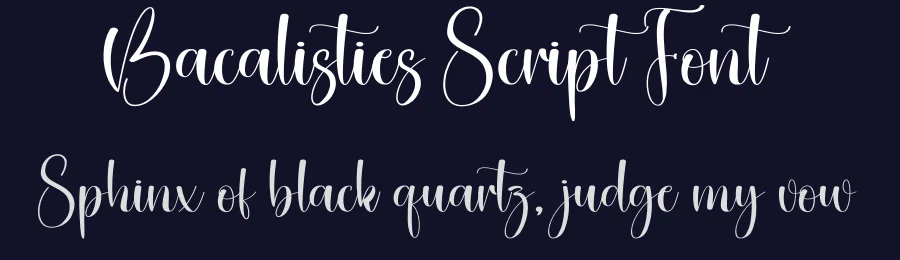 Bacalisties Script Font by creativeletter — Script Handwritten Font — thumbnail 2