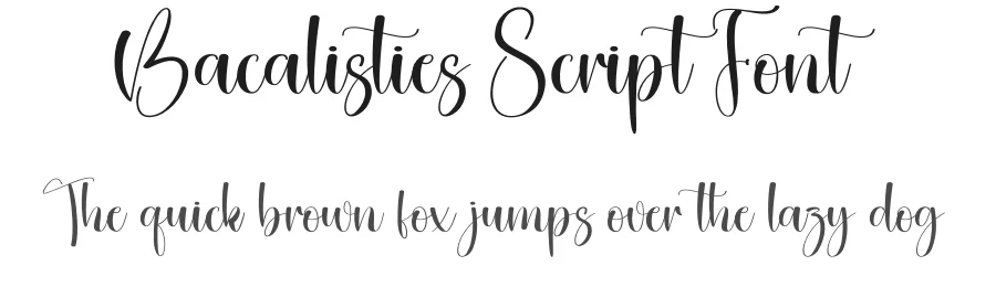 Bacalisties Script Font by creativeletter — Script Handwritten Font