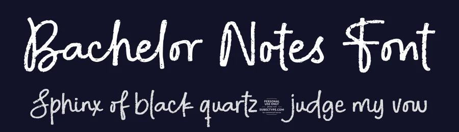 Bachelor Notes Font by Subectype — Script Handwritten Font — thumbnail 2