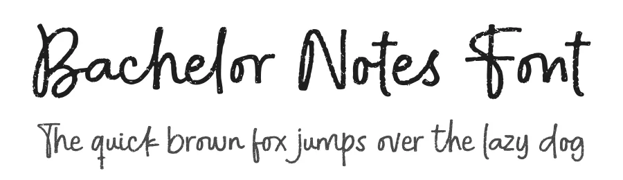 Bachelor Notes Font by Subectype — Script Handwritten Font