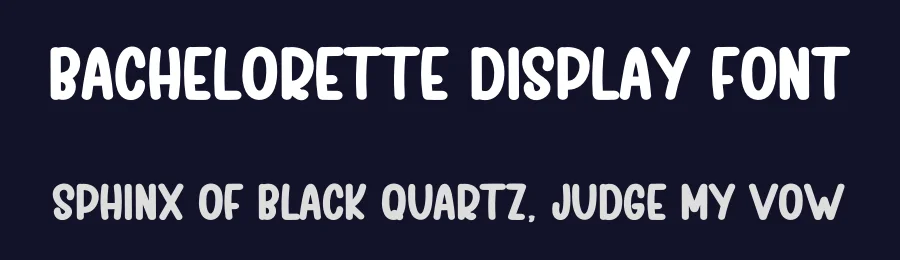 Bachelorette Display Font by inermediaSTUDIO — Display Font — thumbnail 2
