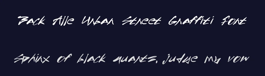 Back Alle Urban Street Graffiti Font by ArtiXLabs — Decorative Font — thumbnail 2