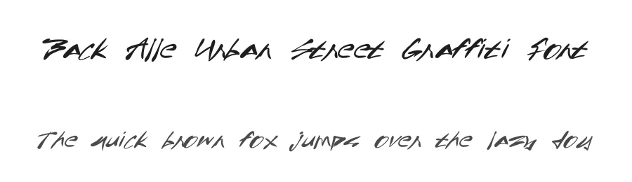 Back Alle Urban Street Graffiti Font by ArtiXLabs — Decorative Font