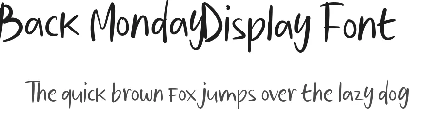 Back Monday Display Font by noahtype — Display Font