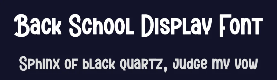 Back School Display Font by creativeletter — Display Font — thumbnail 2