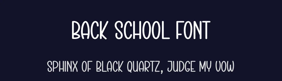 Back School Font by creativeletter — Display Font — thumbnail 2