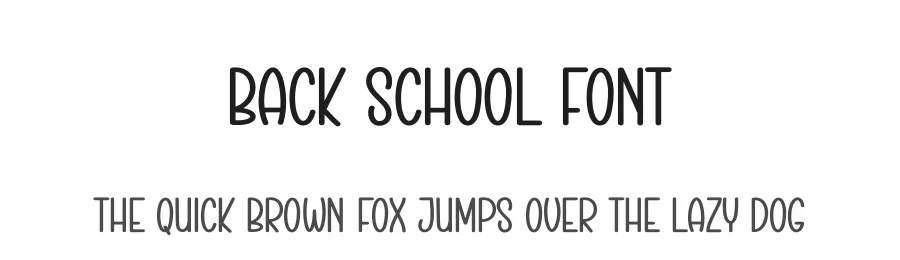 Back School Font by creativeletter — Display Font